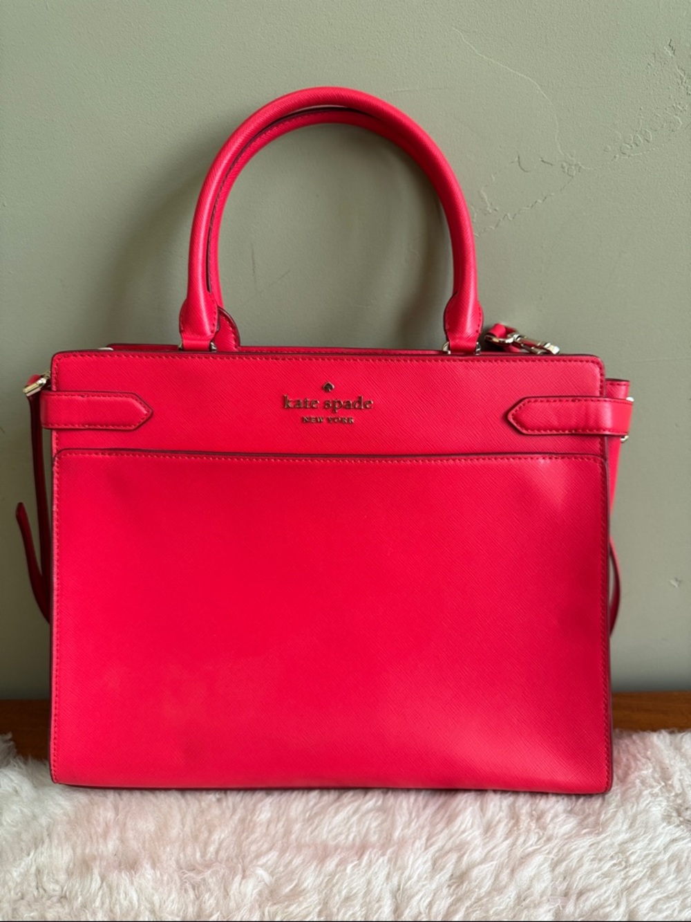 kate spade Vibrant Pink Leather Satchel